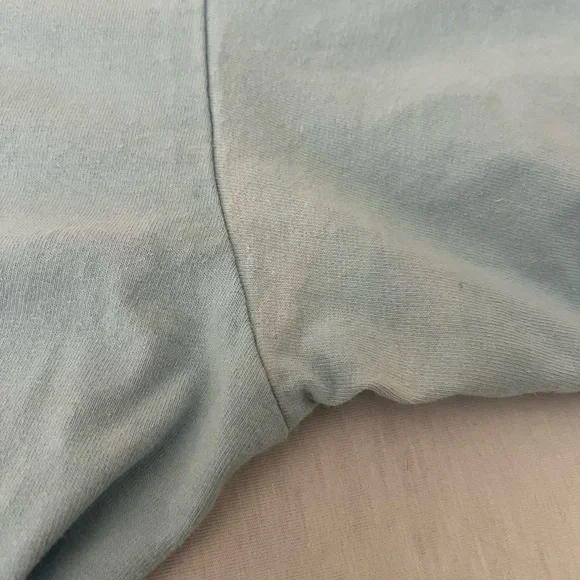 Streetwear Style Light Blue T-Shirt with NBA Patches - Picture 10 of 10